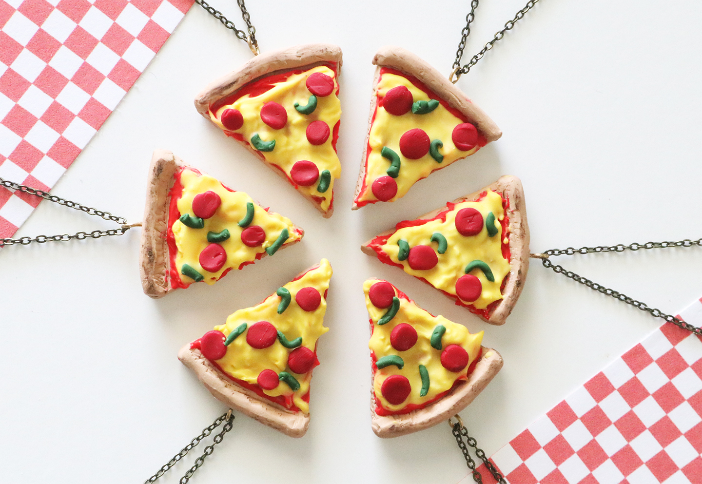 How to Make Pizza Slice Friendship Necklaces | ehow