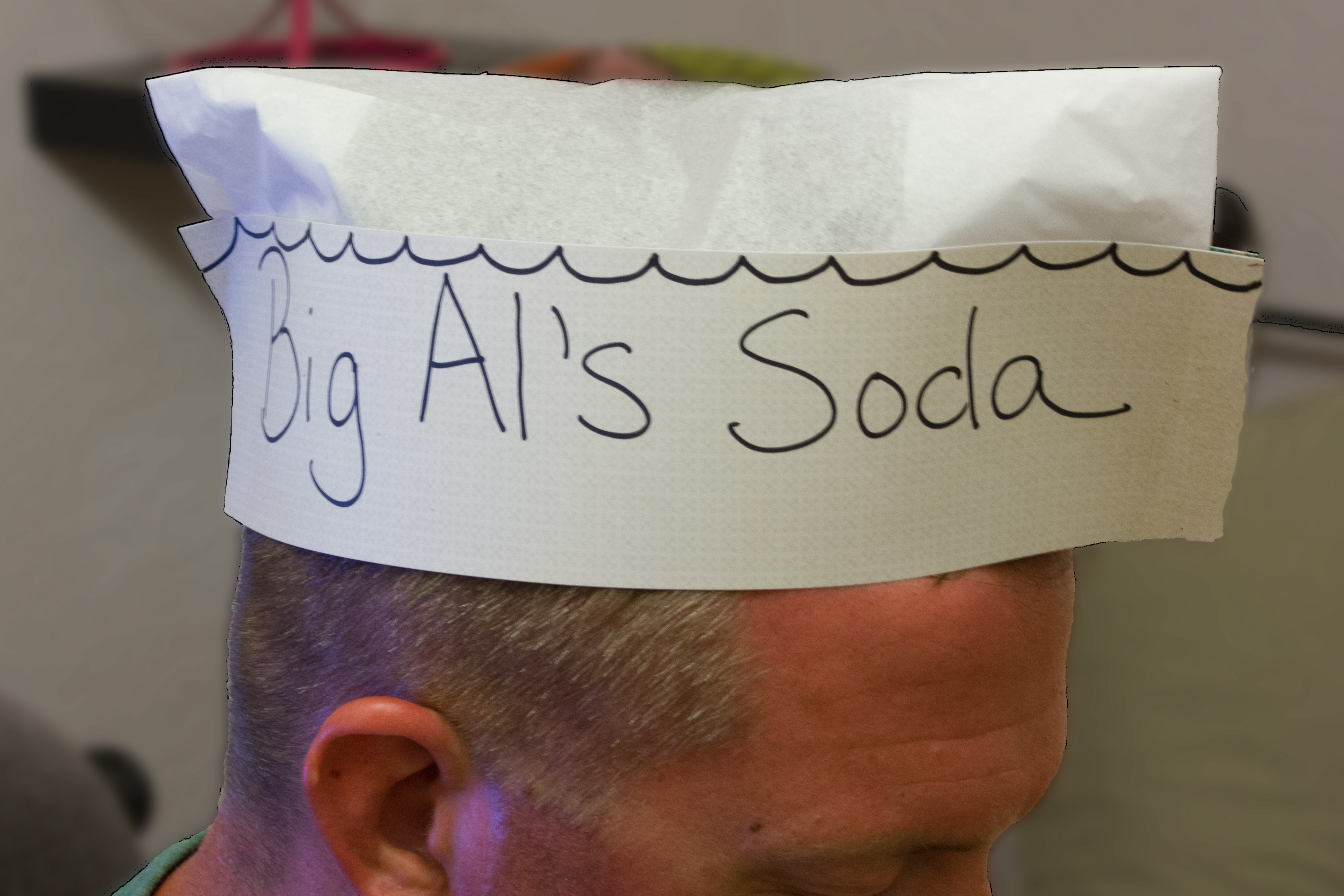 10-Pack White Paper Overseas Caps - Soda Jerk, Ice Cream Parlor, Chef Costume Hats 10 thumbnail image