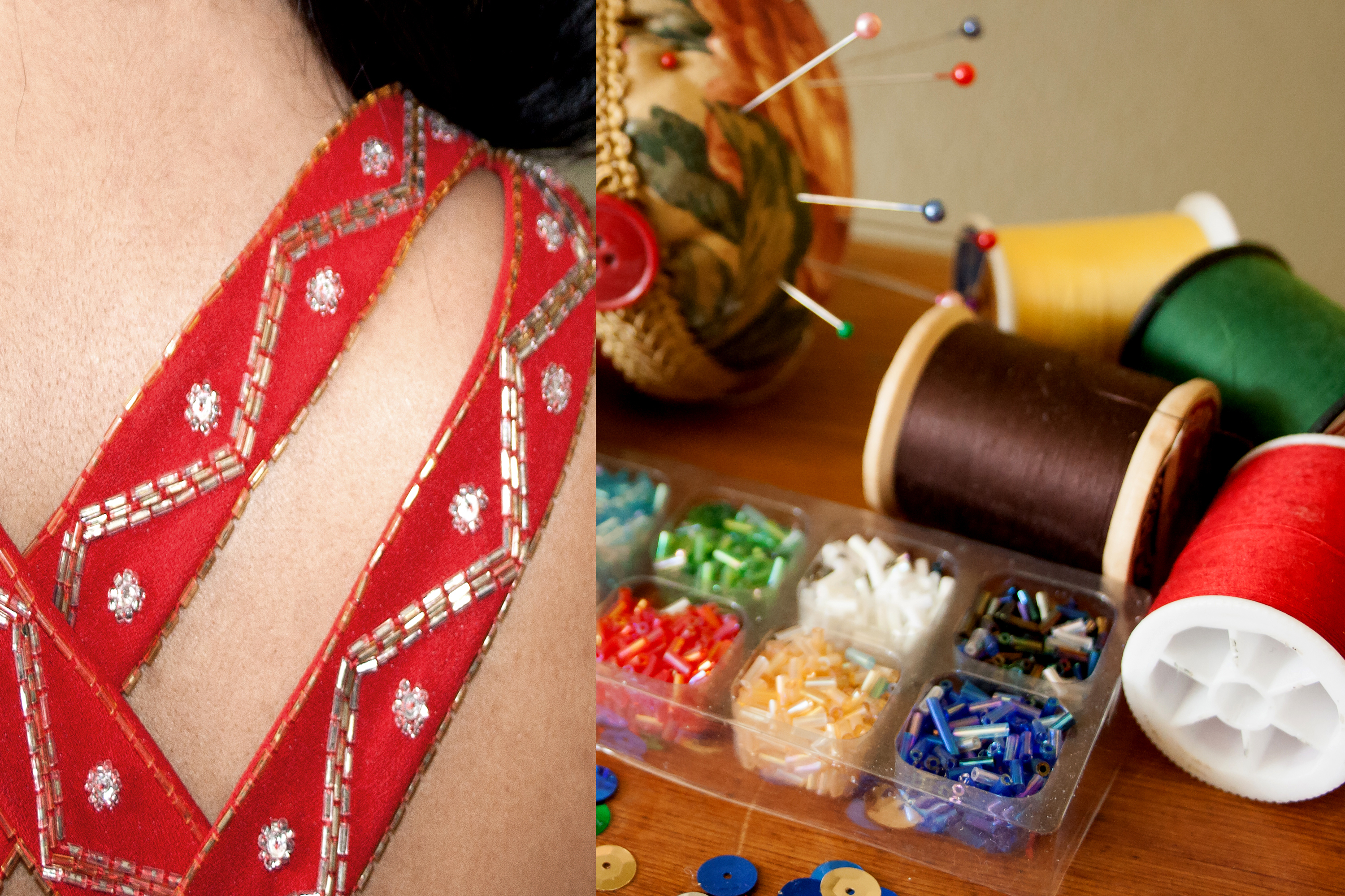 how to put beads on a dress How to BEAD on a DRESS for Beginners