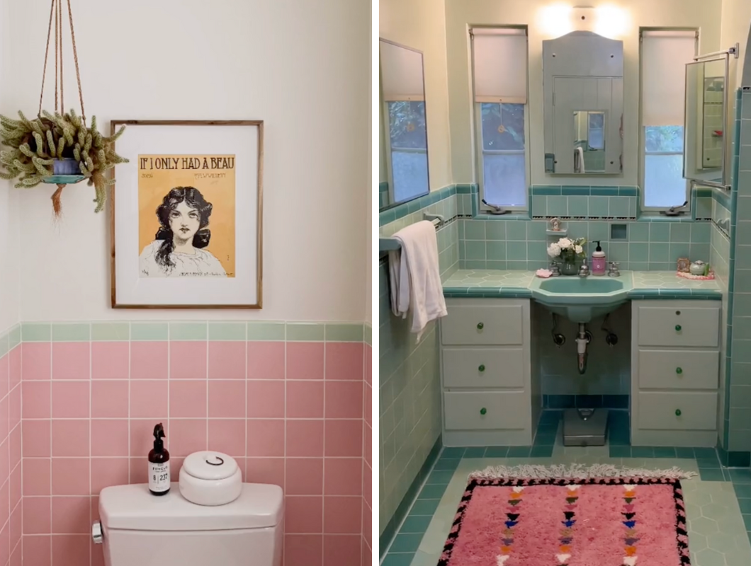 Vintage Tile Bathroom Makeover Ideas | ehow, image size:1060x800