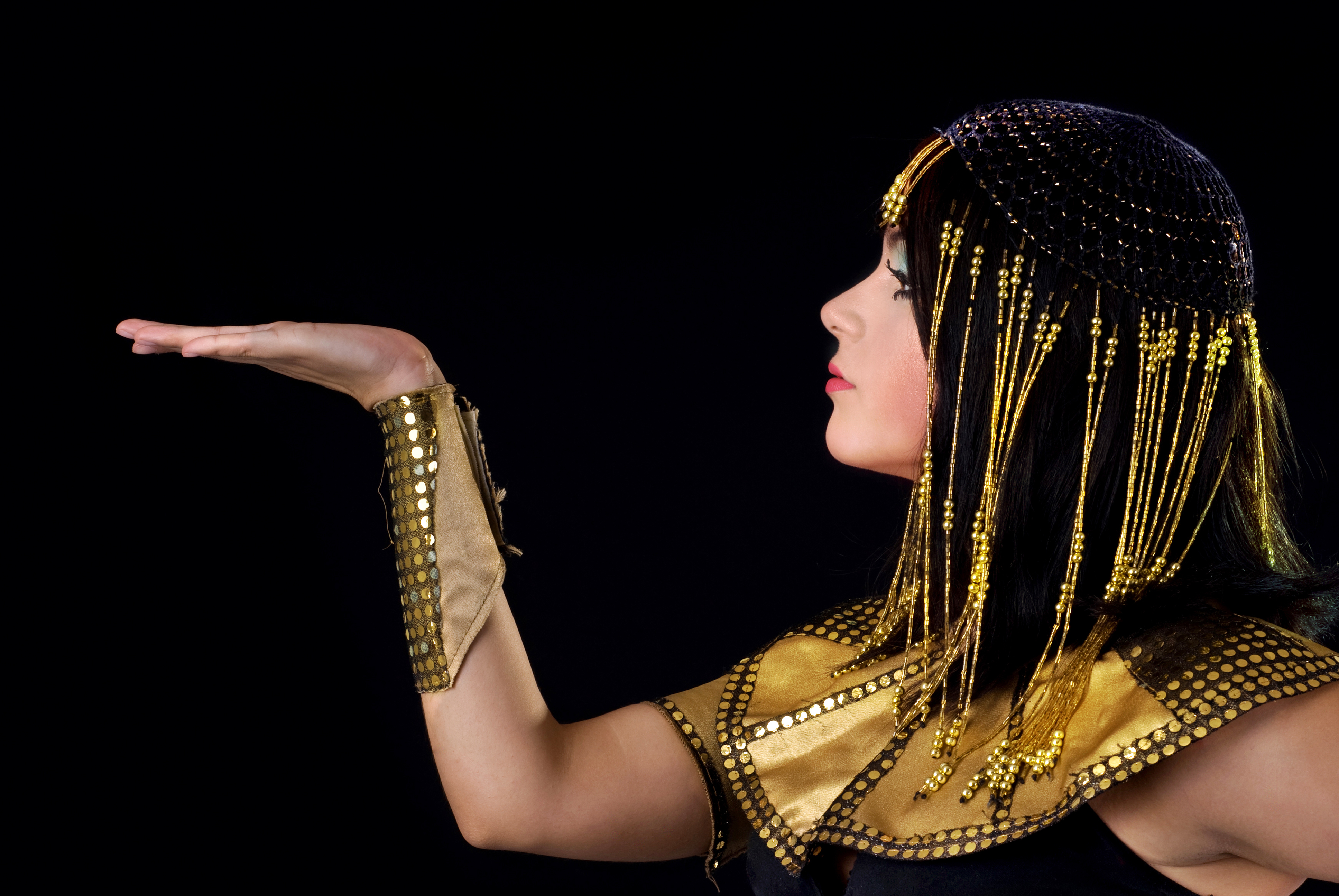 gold cleopatra headpiece