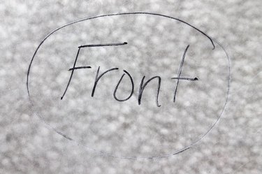 Be sure to mark the wax paper pattern pieces.