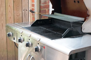 A clean grill, seasoned and ready for use