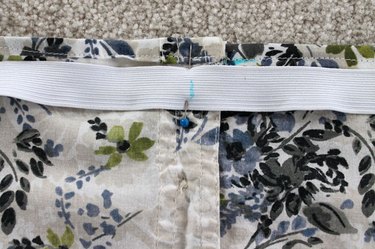 pin elastic to wrong side of neckline