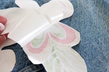 peel off the paper backing