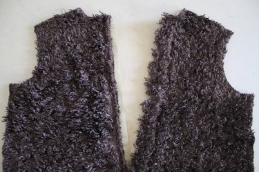 Check the placement of the hook-and-loop tape before sewing the seam.