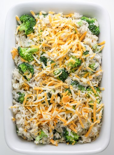 Casserole ready to bake