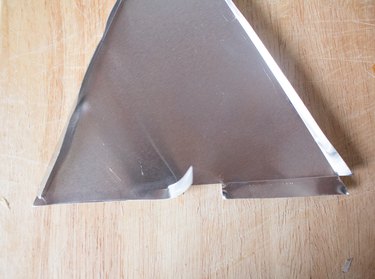 Cut a slit in the middle