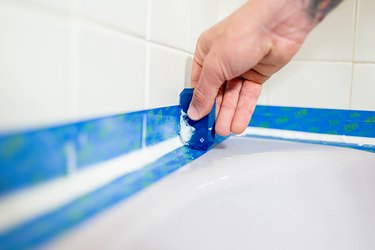 blue painters tape