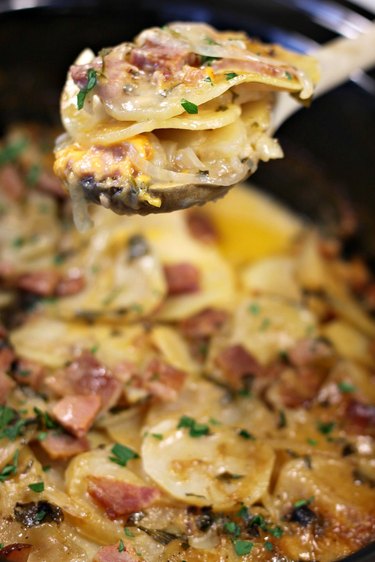 cheesy potato ham casserole