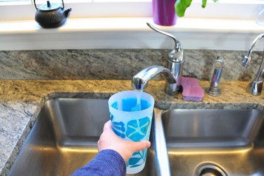 Use hot water to water your Christmas tree.