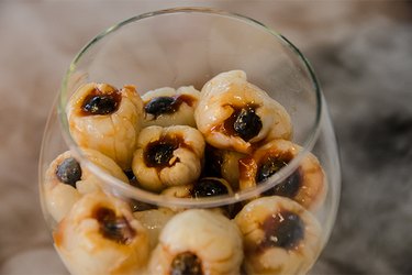 "Eyeballs" in a large bowl or wine glass