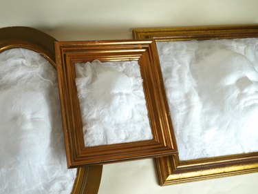 Finished ghost heads in frames