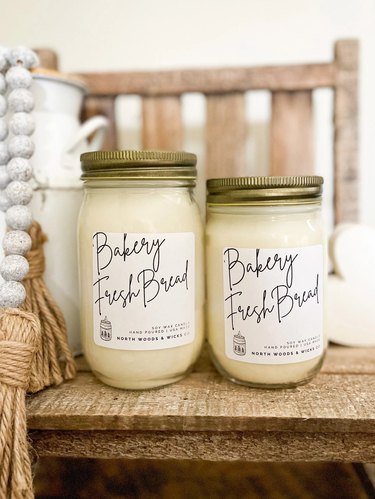Two Bakery Fresh Bread candles