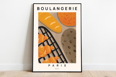 Framed boulangerie print