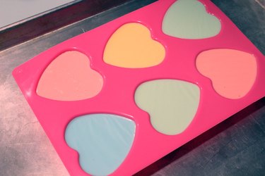 different-colored hearts