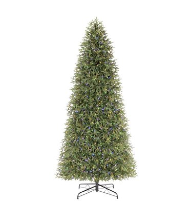 12 foot pre lit artificial christmas tree color changing