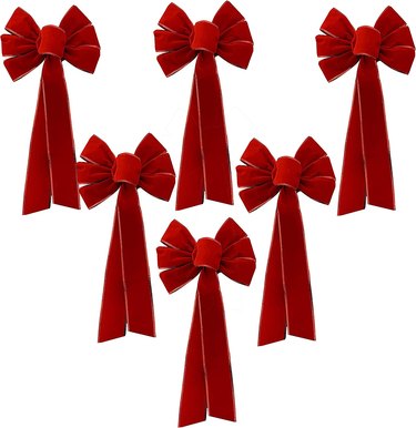 Red Velvet Christmas Bows