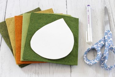 supplies for diy fall felt coasters