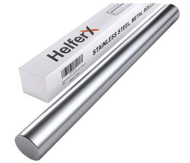 HELFERX 15-Inch Stainless Steel Rolling Pin