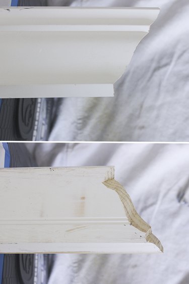 Coped crown molding