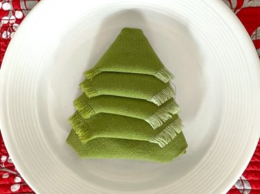 tuck under the fourth layer