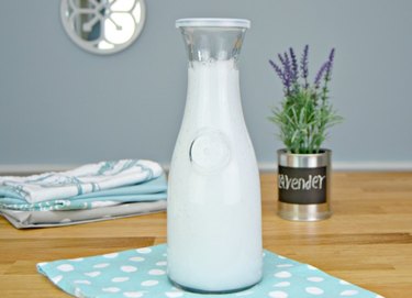 Bottle with homemade liquid fabric softener