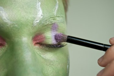 Add purple eyeshadow