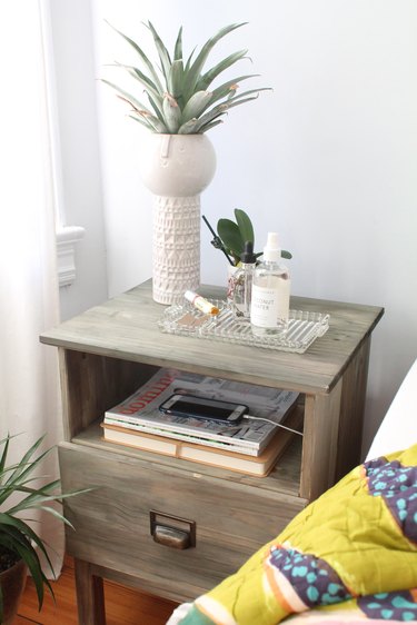 Finished Stained Side Table