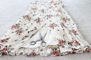 cut center of dress