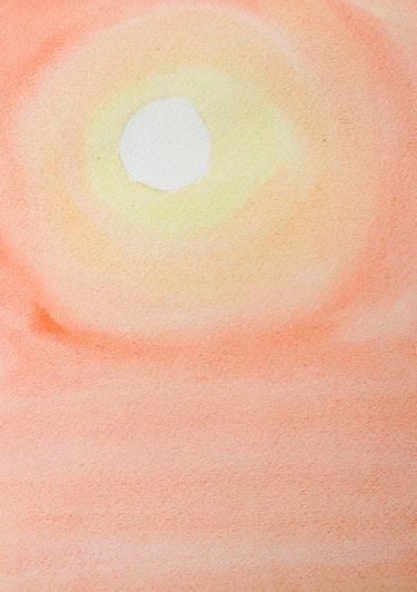 Paint yellow circle around the moon