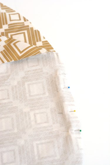 Pin the right sides together.