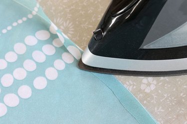 press along stitch line