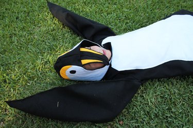 A few yards of felt, some wire and a sewing machine is all you need to make this penguin suit.