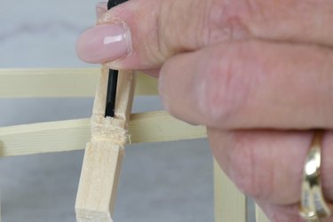 chisel out the notch