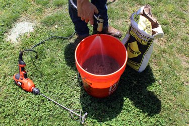 add some water to concrete