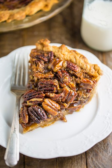 Homemade pecan pie