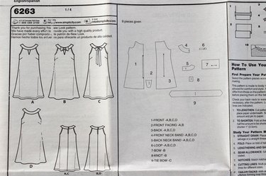 determine view and pattern pieces