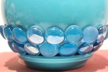 Second row of glass beads