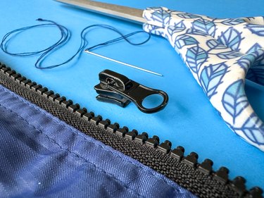 materials needed to fix a zipper that came completely off the track