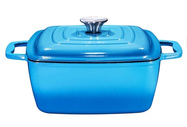 Bruntmor 3.8-Quart Enameled Cast-Iron Square Braiser
