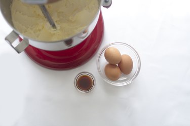 Add eggs and vanilla