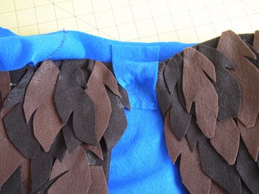 A strip of felt over the brig of the wings.