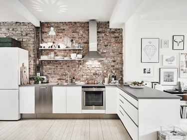 Exposed bricks