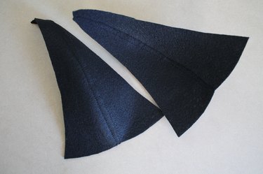 Topstitch the beak together at center front.