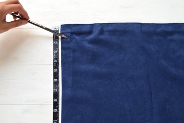 Mark the button holes