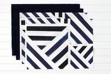 cut four fabric pieces
