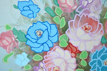 How to upcycle and repurpose dated thrift store artwork.