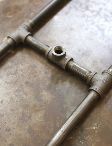 Pipes and fitting creating an "H"