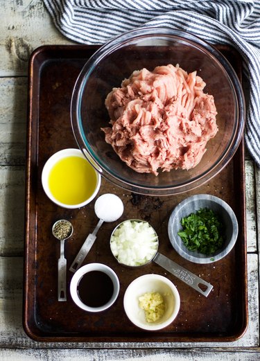 Ingredients for Oven Baked Turkey Burgers
